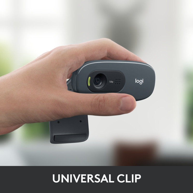 Logitech HD C270 webcam 3 MP 1280 x 720 pixels USB 2.0 Black