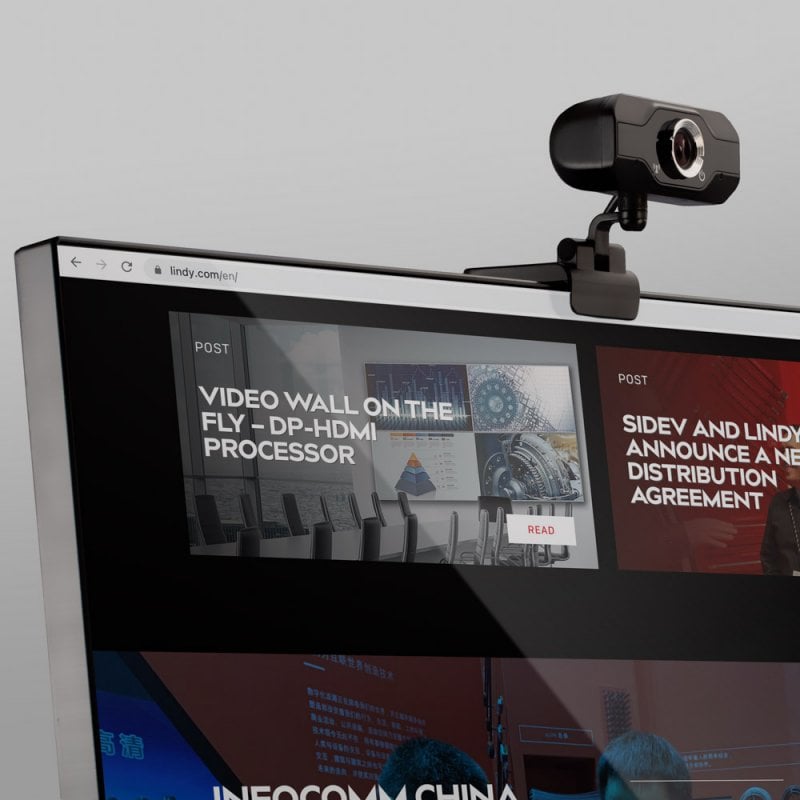 Lindy Full HD 1080p Webcam with Microphone